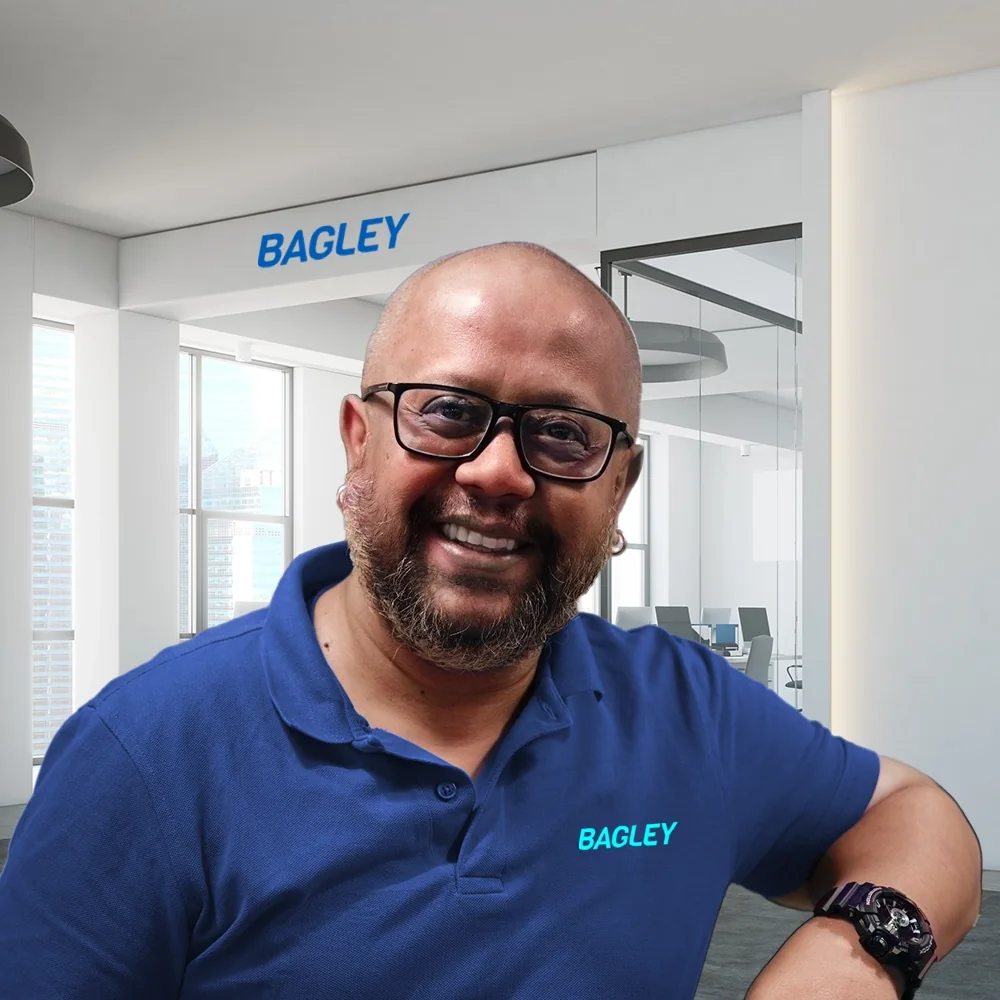 Portrait of Jishnu Choudhury, Production and Company Stores Manager at Bagley Branded Products