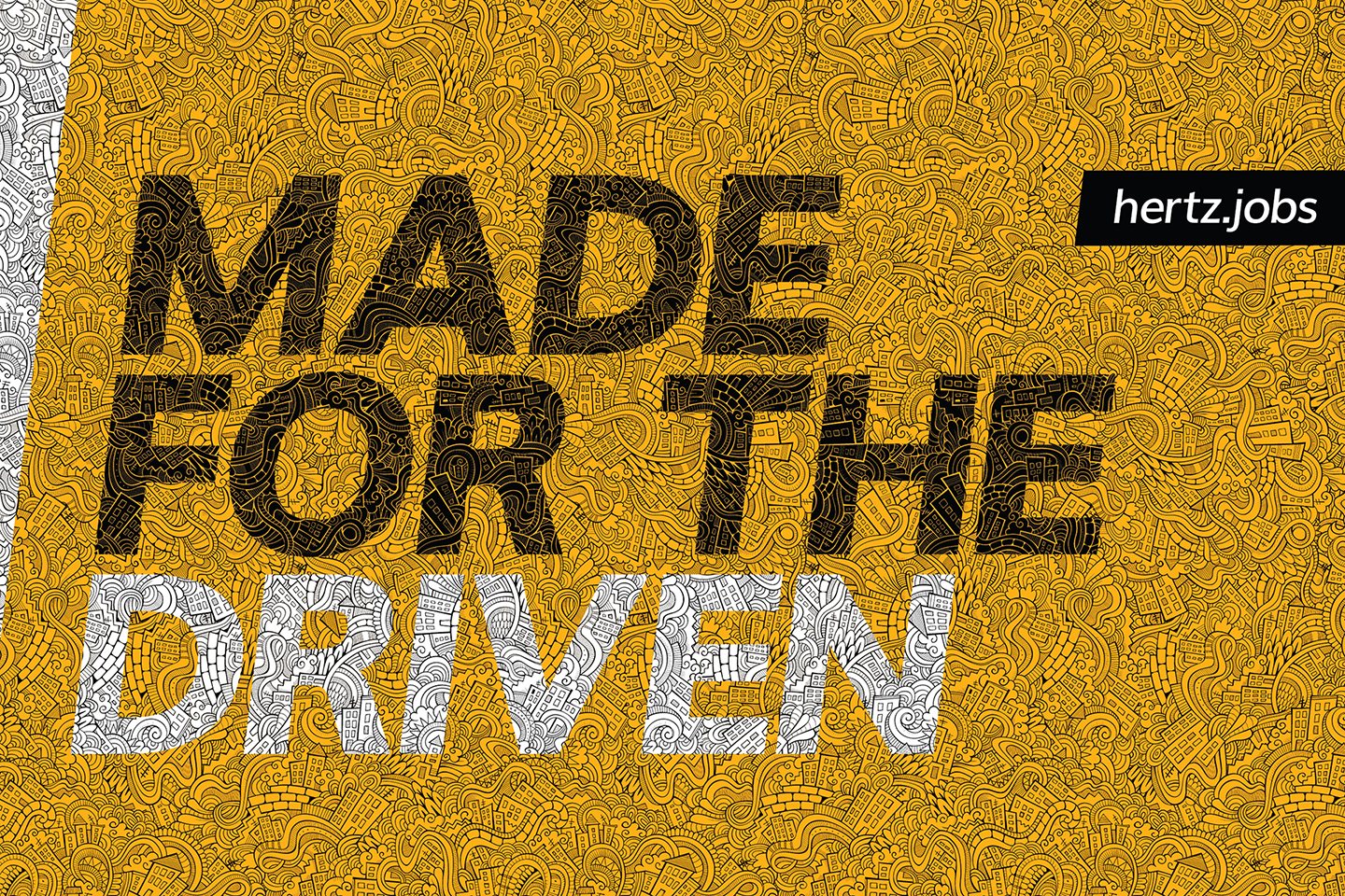 Hertz recruitment campaign branded merchandise, primary view