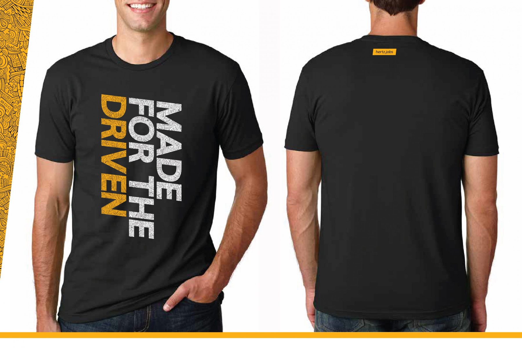 Hertz recruitment campaign apparel detail