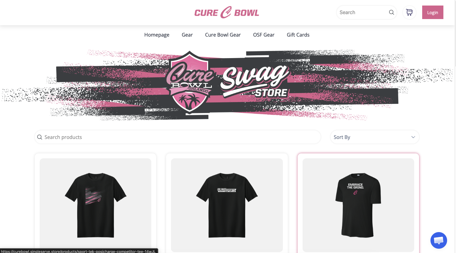 Cure Bowl merch store